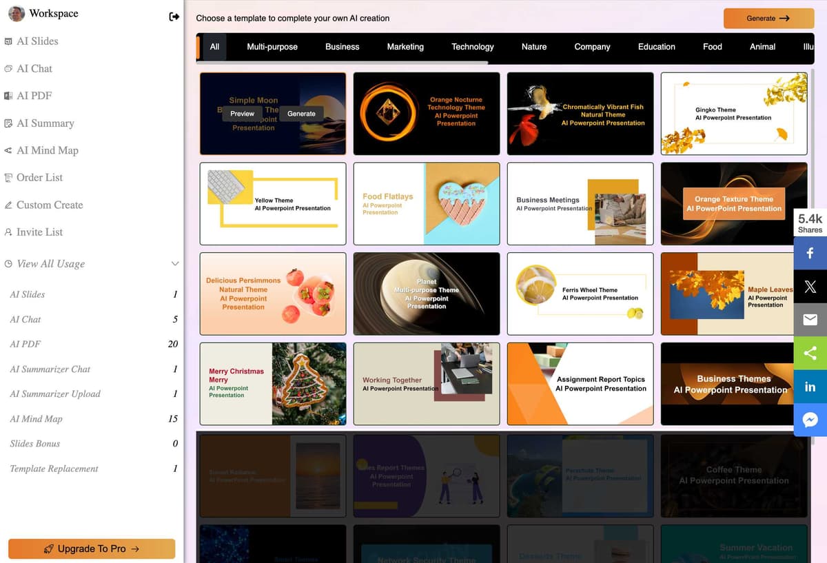 AutoPPT Template Gallery