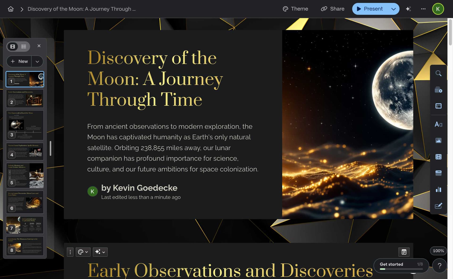 Gamma completed presentation overview