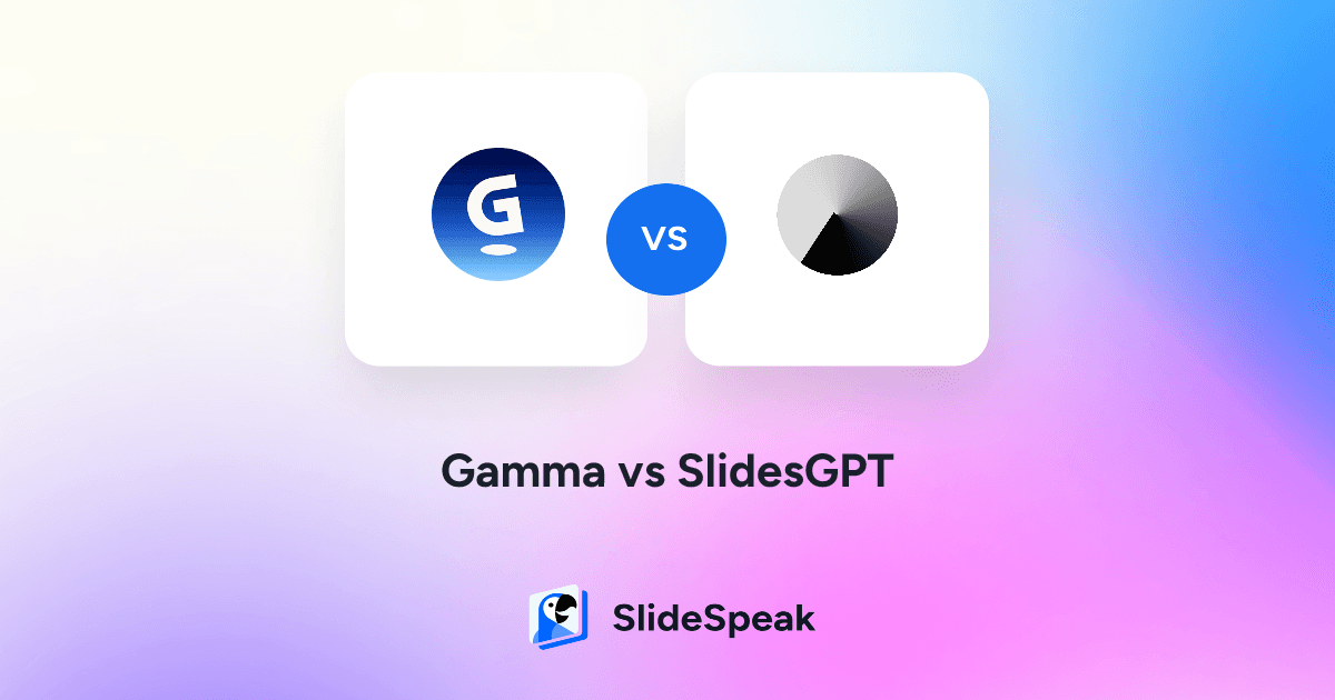 Gamma vs SlidesGPT: Complete AI Presentation Tool Comparison 2025