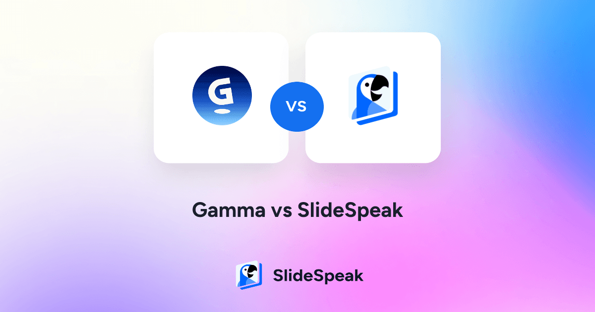 SlideSpeak vs Gamma Battle of Presentation Software