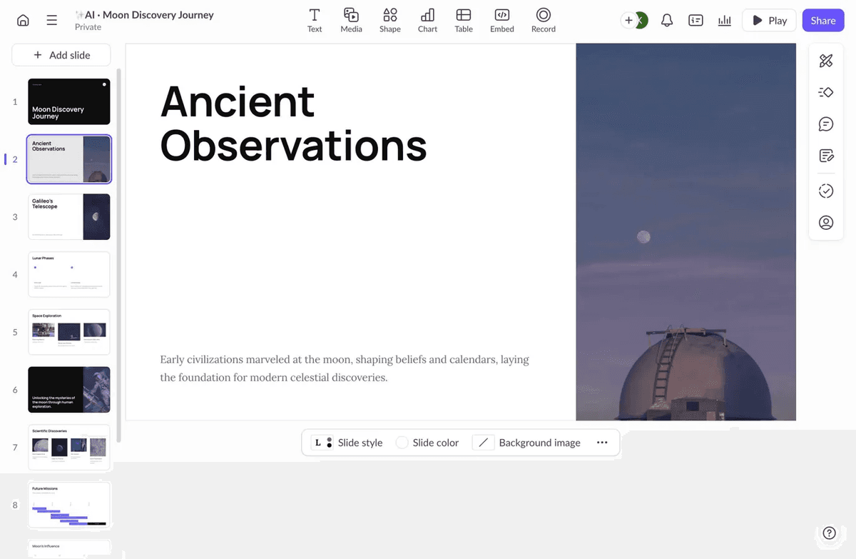 Pitch.com Content Slide Layout