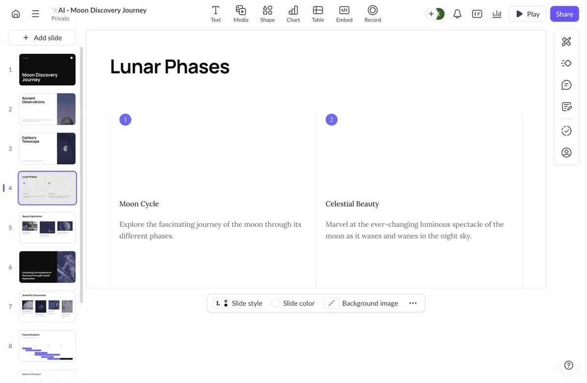 Pitch.com Two-Column Layout