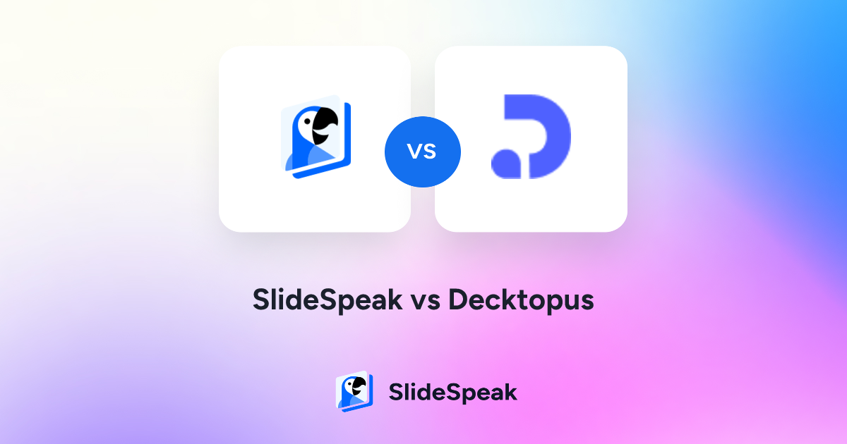 SlideSpeak vs Decktopus Battle of Presentation Software