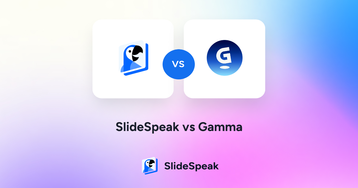 SlideSpeak vs Gamma Battle of Presentation Software