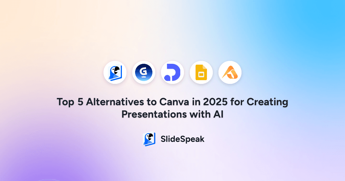 Top 5 Alternatives to Canva in 2025 for Creating Presentations with AI