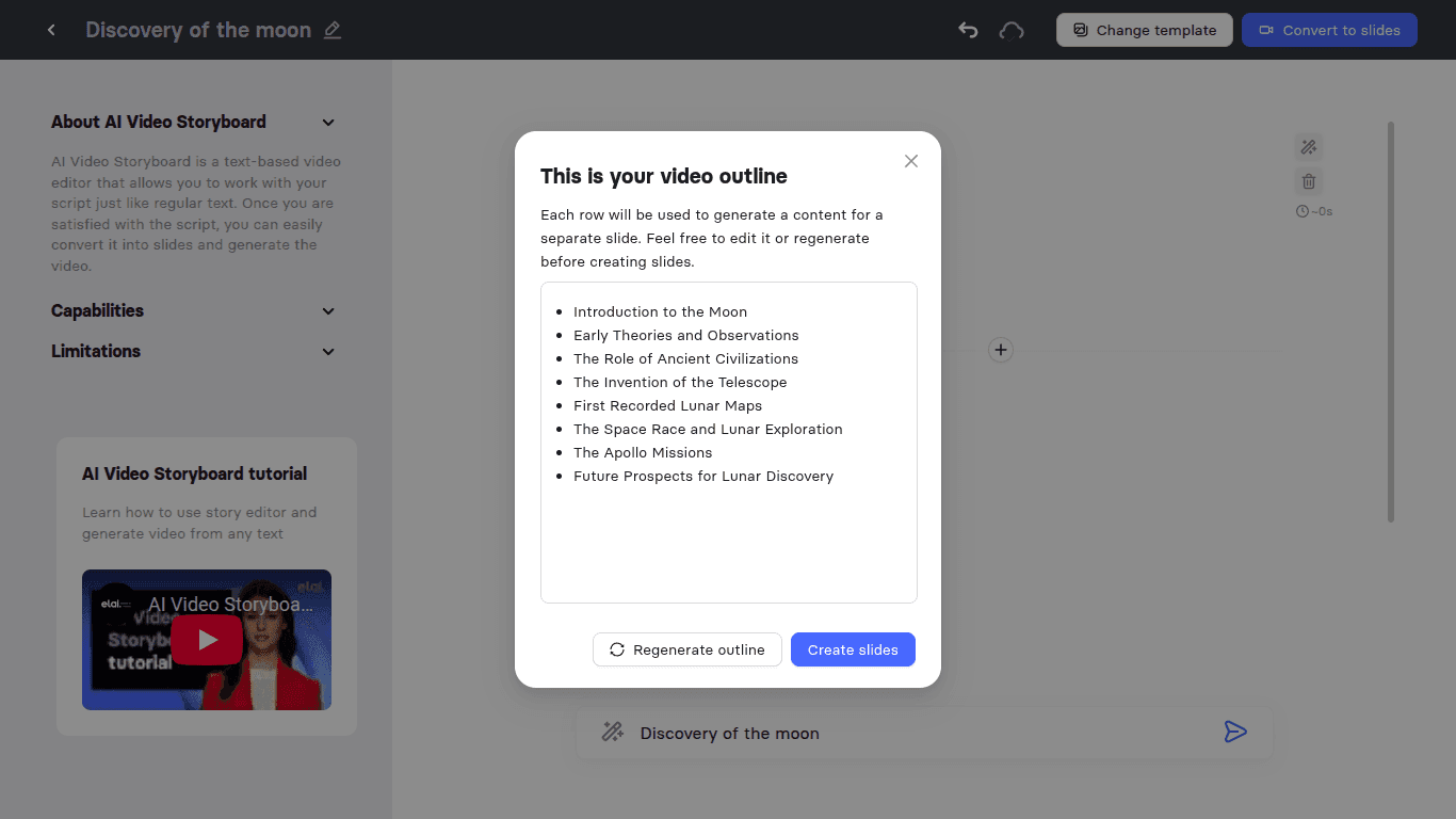 Elai.io AI generation process