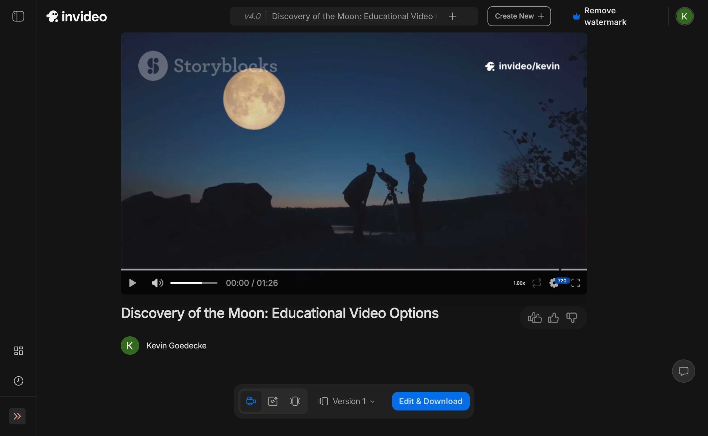 InVideo Completed Video
