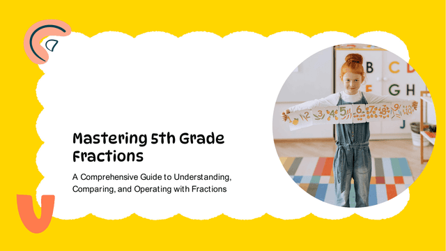5th Grade Fractions: Intro & Practice template slide 1 preview