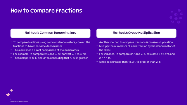 5th Grade Fractions: Intro & Practice template slide 6 preview