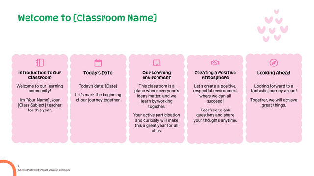 Classroom Rules & Expectations template slide 3 preview