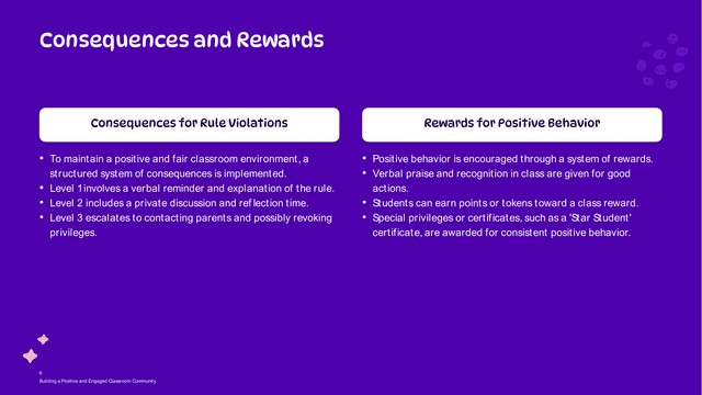 Classroom Rules & Expectations template slide 6 preview