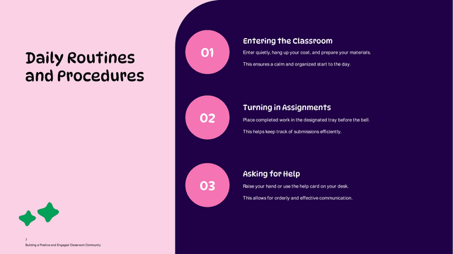 Classroom Rules & Expectations template slide 7 preview