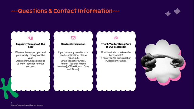 Classroom Rules & Expectations template slide 10 preview