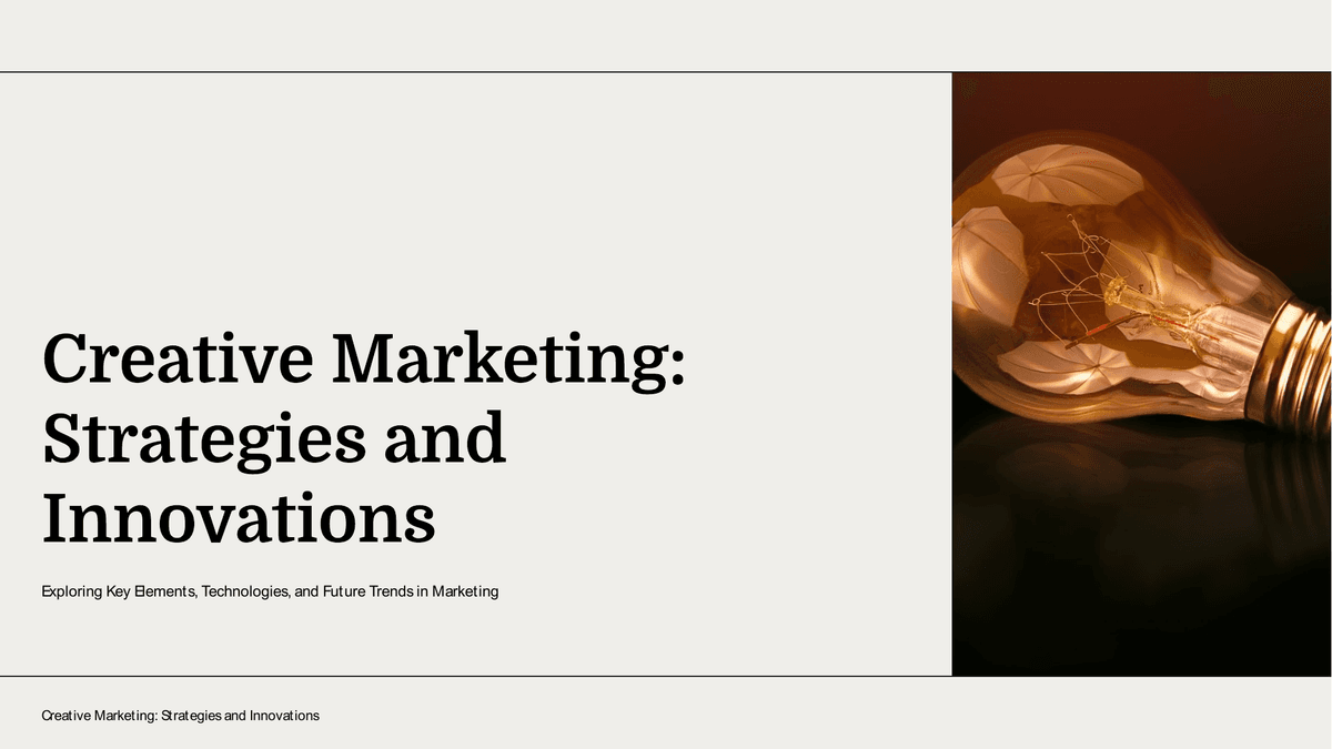 Creative Marketing Deckeroo PowerPoint Template Preview - Marketing Presentation Design