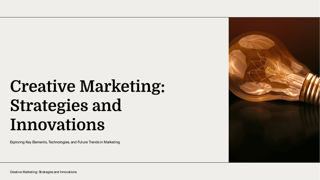 Creative Marketing Deckeroo template slide 1 preview