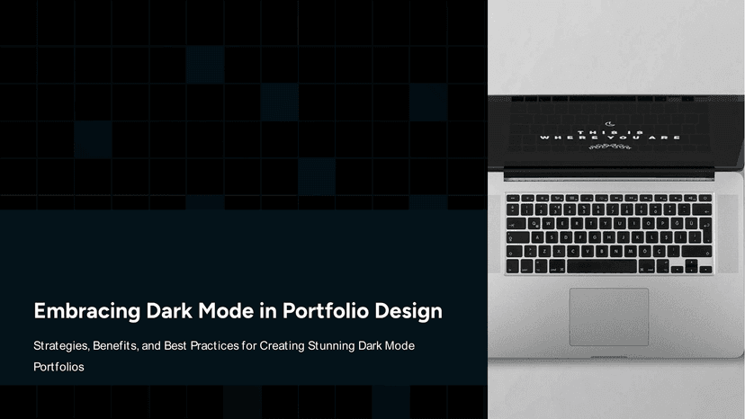 Dark Mode Portfolio