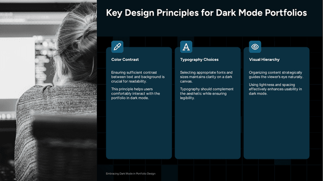 Dark Mode Portfolio template slide 6 preview