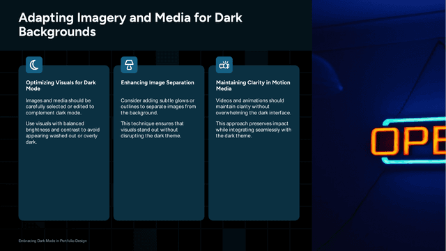 Dark Mode Portfolio template slide 9 preview