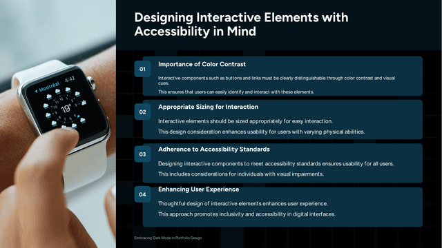 Dark Mode Portfolio template slide 10 preview