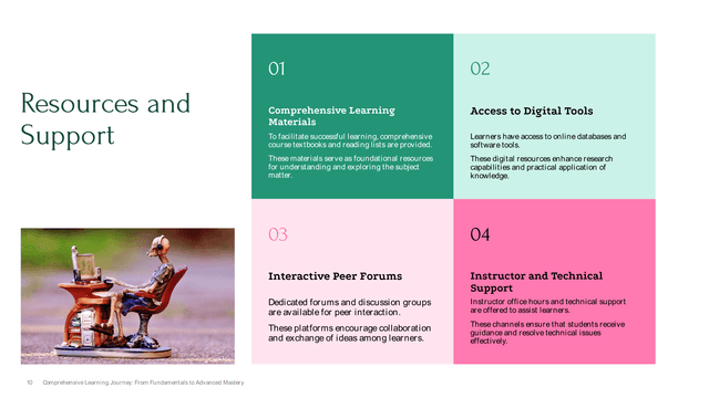Educational Course Slides template slide 10 preview