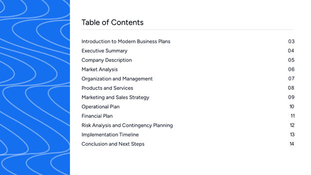 Modern Business Plan template slide 2 preview