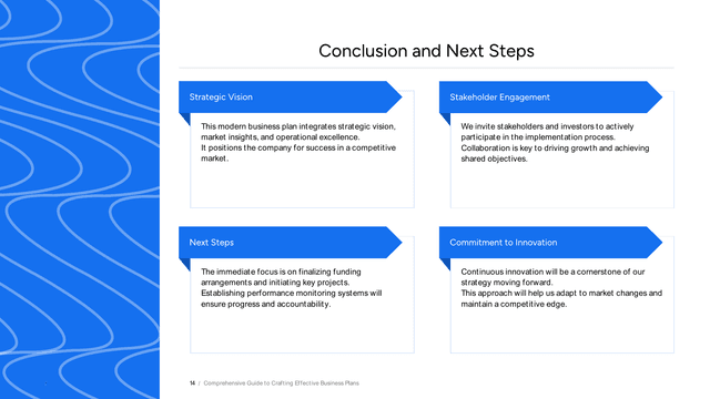 Modern Business Plan template slide 14 preview