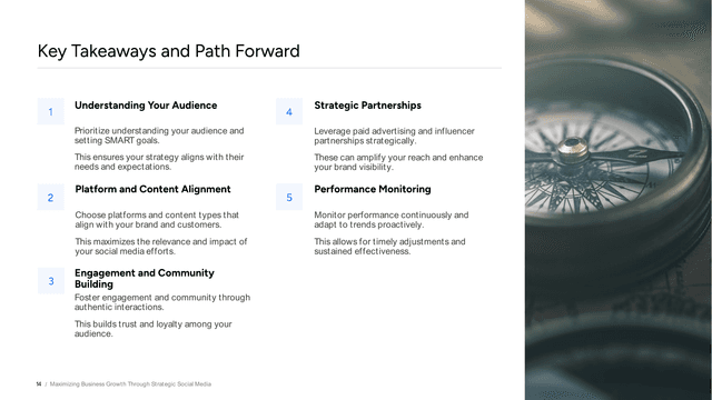 Social Media Strategy template slide 14 preview