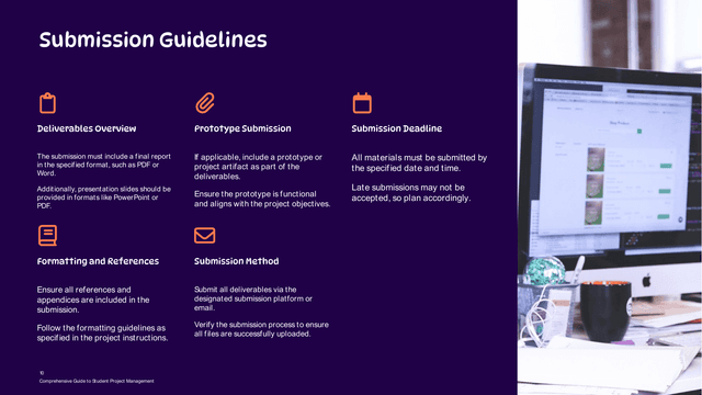 Student Project Guidelines template slide 10 preview