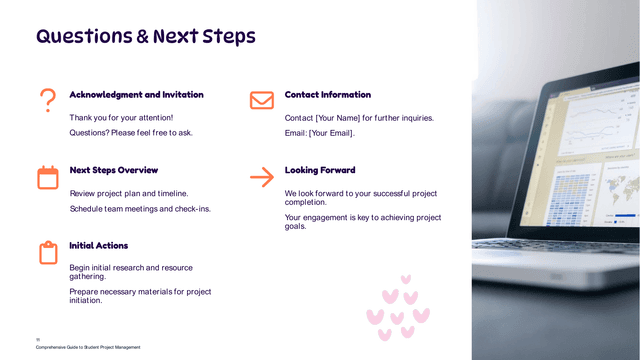 Student Project Guidelines template slide 11 preview