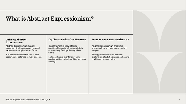 Art Class: Exploring Abstract Expressionism (High School) template slide 4 preview