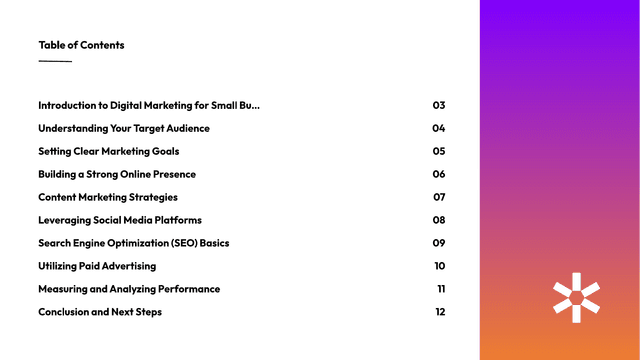 Digital Marketing Strategy for Small Businesses template slide 2 preview