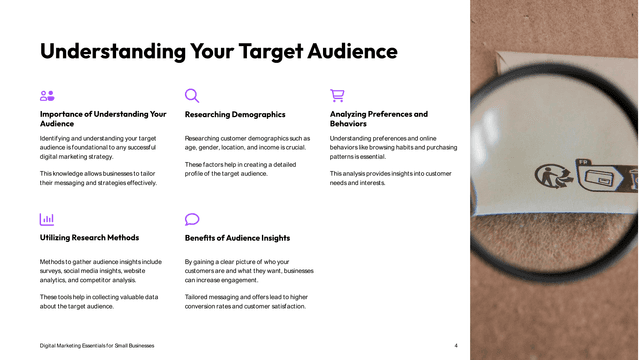 Digital Marketing Strategy for Small Businesses template slide 4 preview