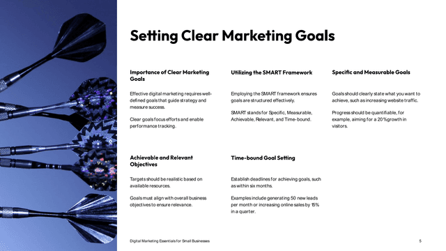 Digital Marketing Strategy for Small Businesses template slide 5 preview