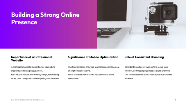 Digital Marketing Strategy for Small Businesses template slide 6 preview