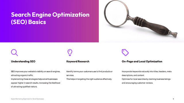 Digital Marketing Strategy for Small Businesses template slide 9 preview