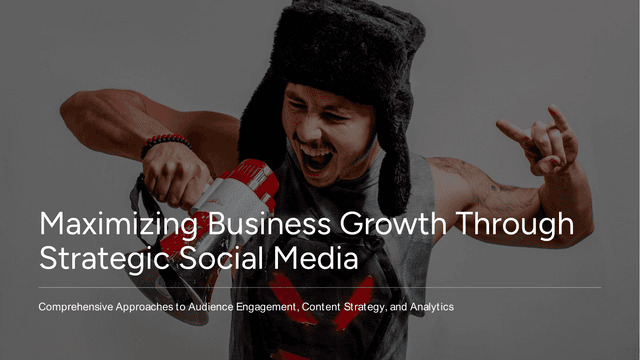 Social Media Strategy template slide 1 preview