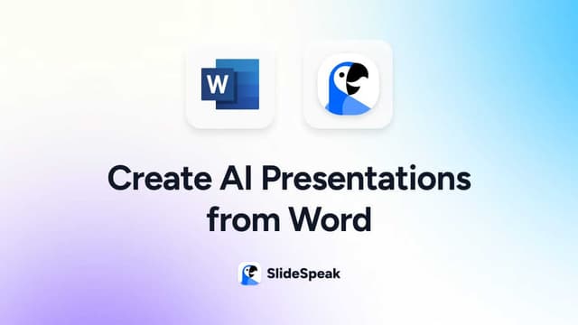 Generate PowerPoint with AI from any Word document