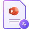 Traducteur PowerPoint IA Icon