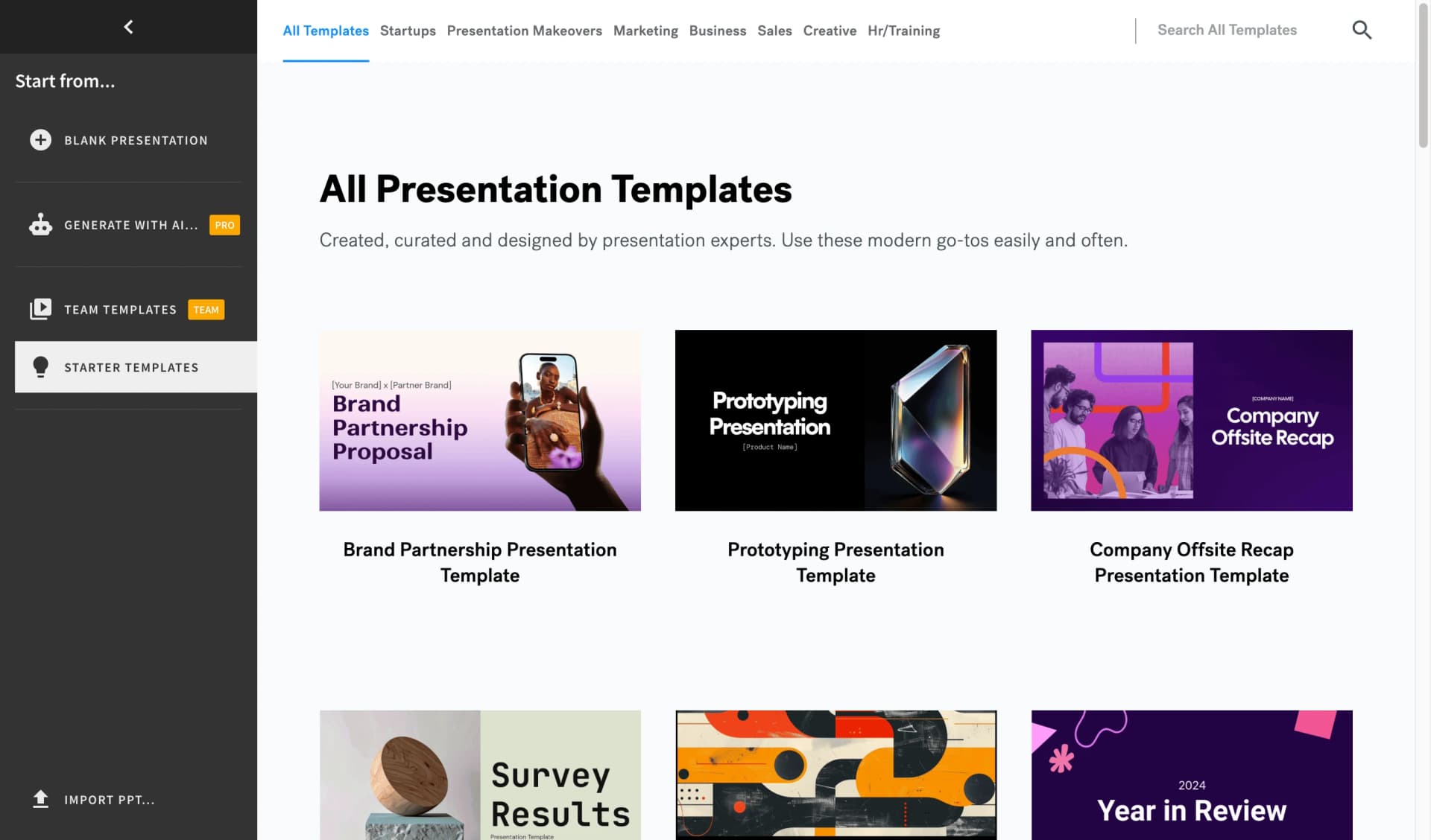 Beautiful.ai templates