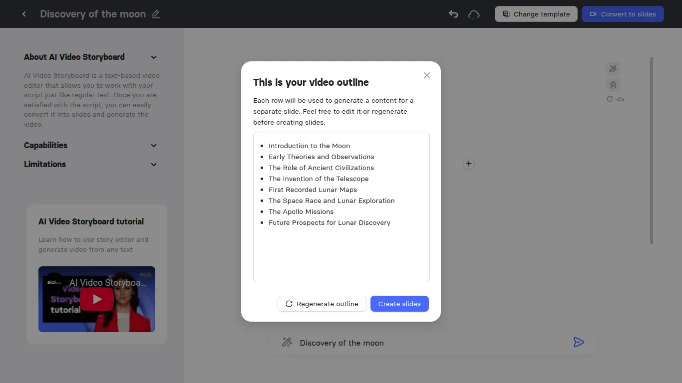 Elai.io AI generation process