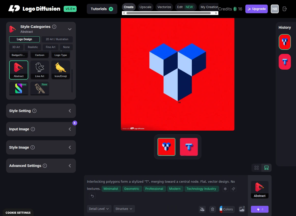 LogoDiffusion Generated Logo Examples