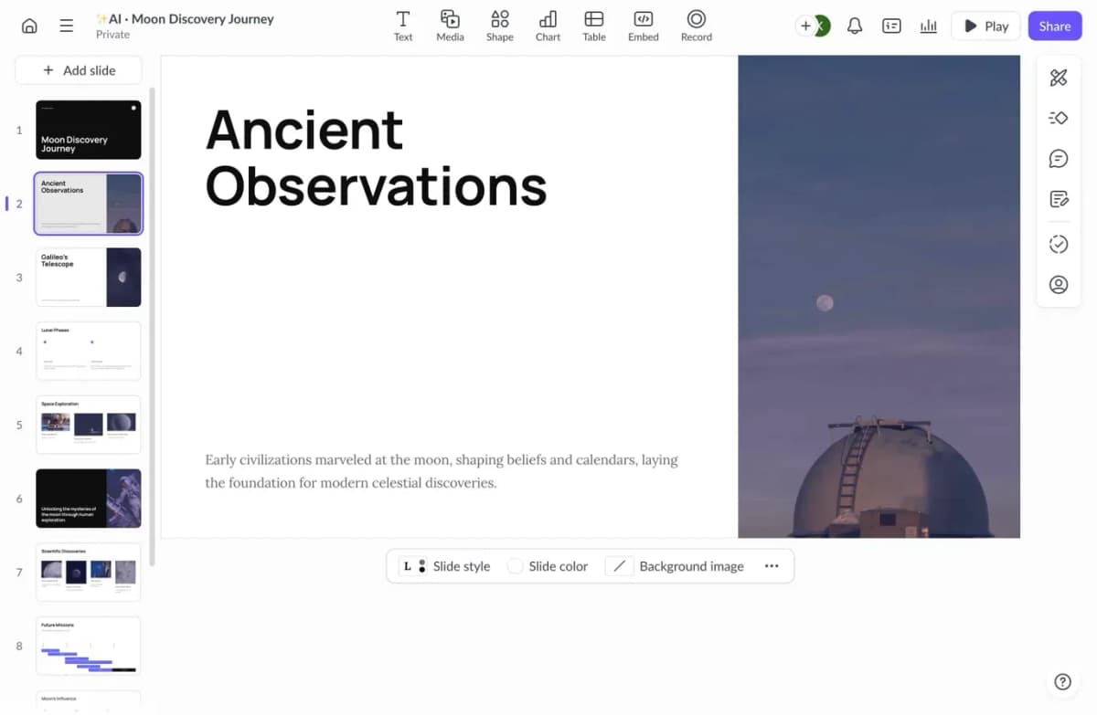 Pitch.com Content Slide Layout