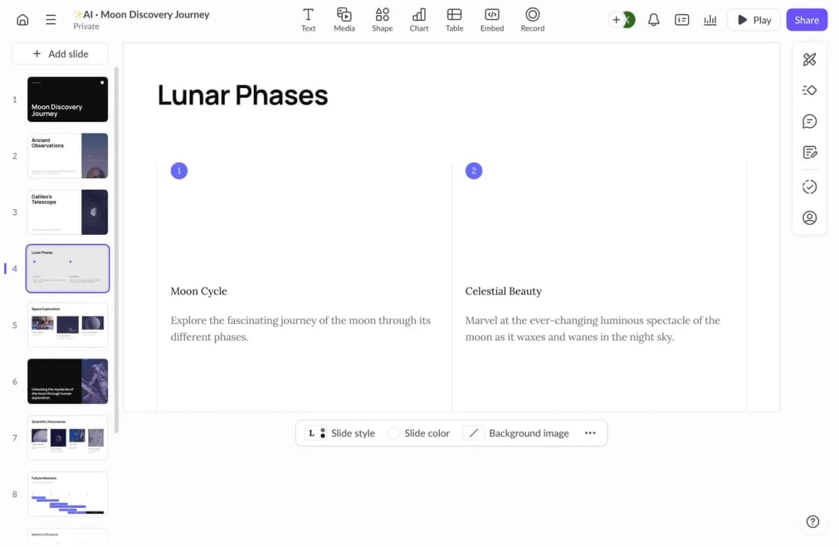 Pitch.com Two-Column Layout
