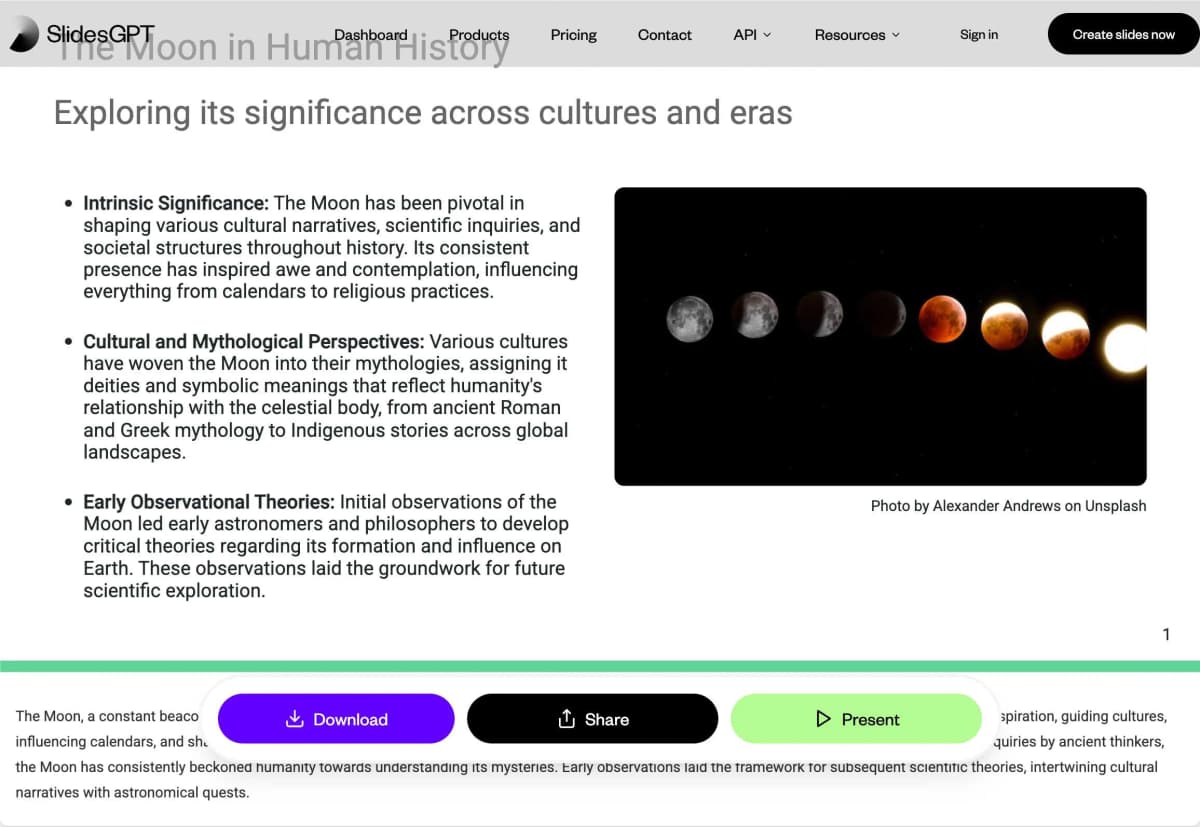 SlidesGPT Slide Layout Example