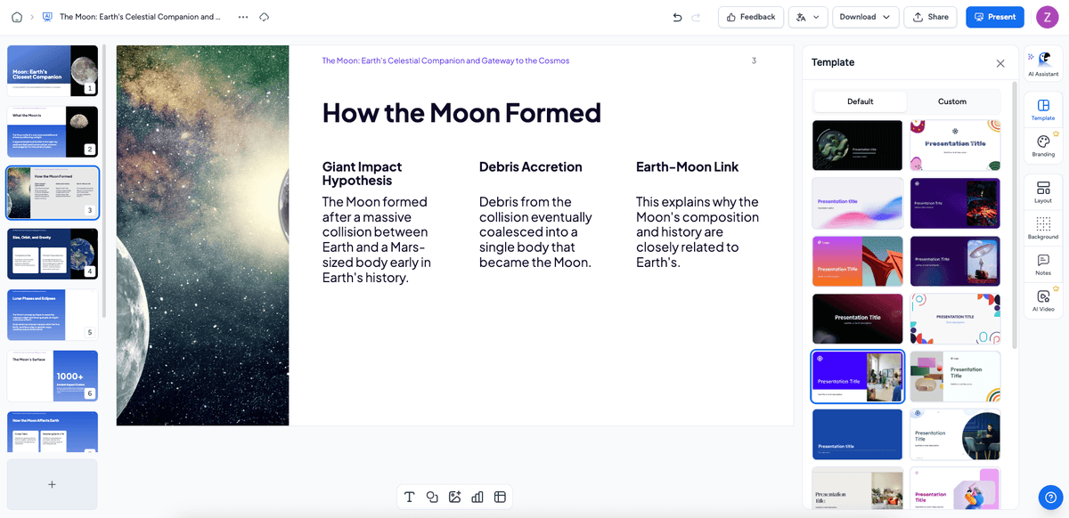 SlideSpeak Template Gallery