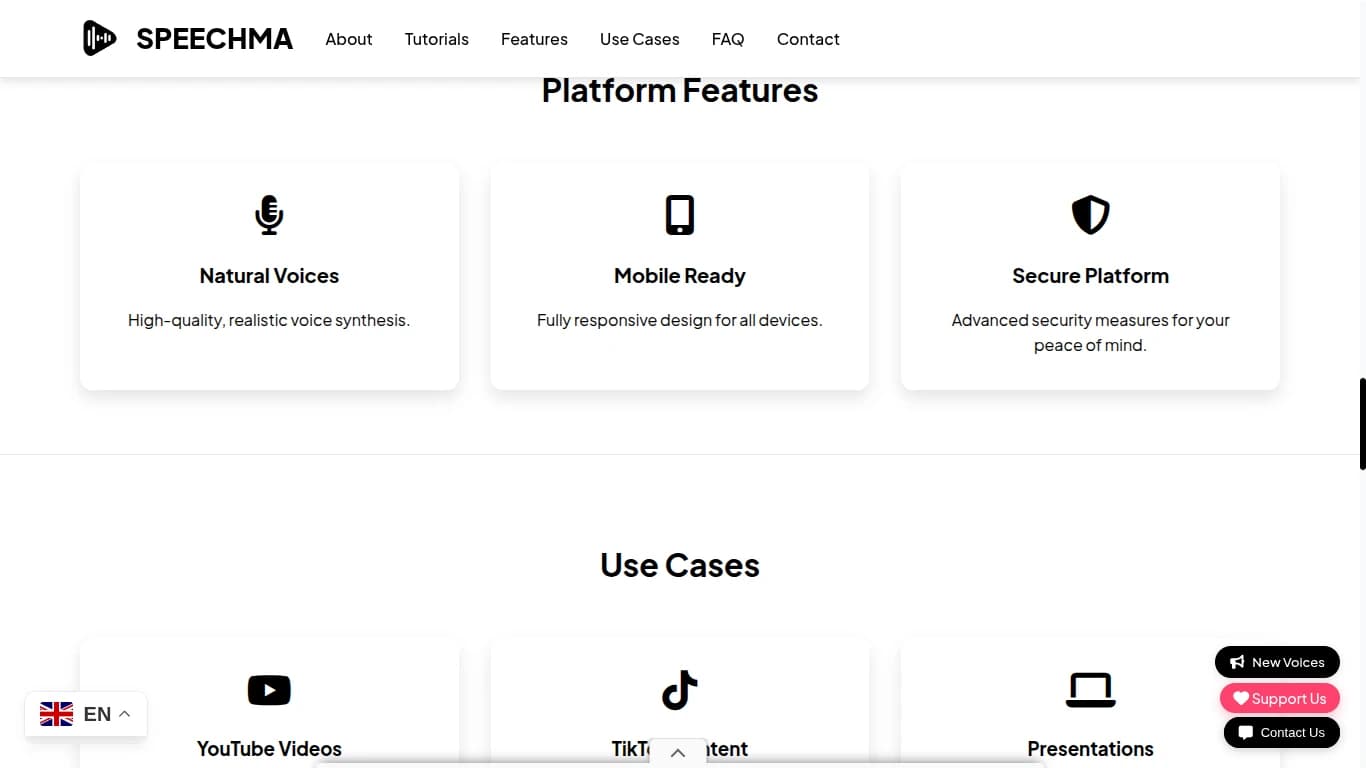 Speechma Features Overview