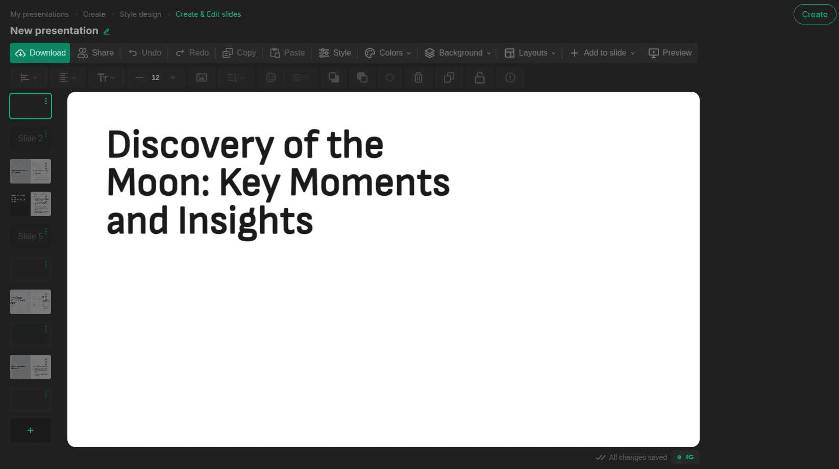 Professional AI Presentation Editor