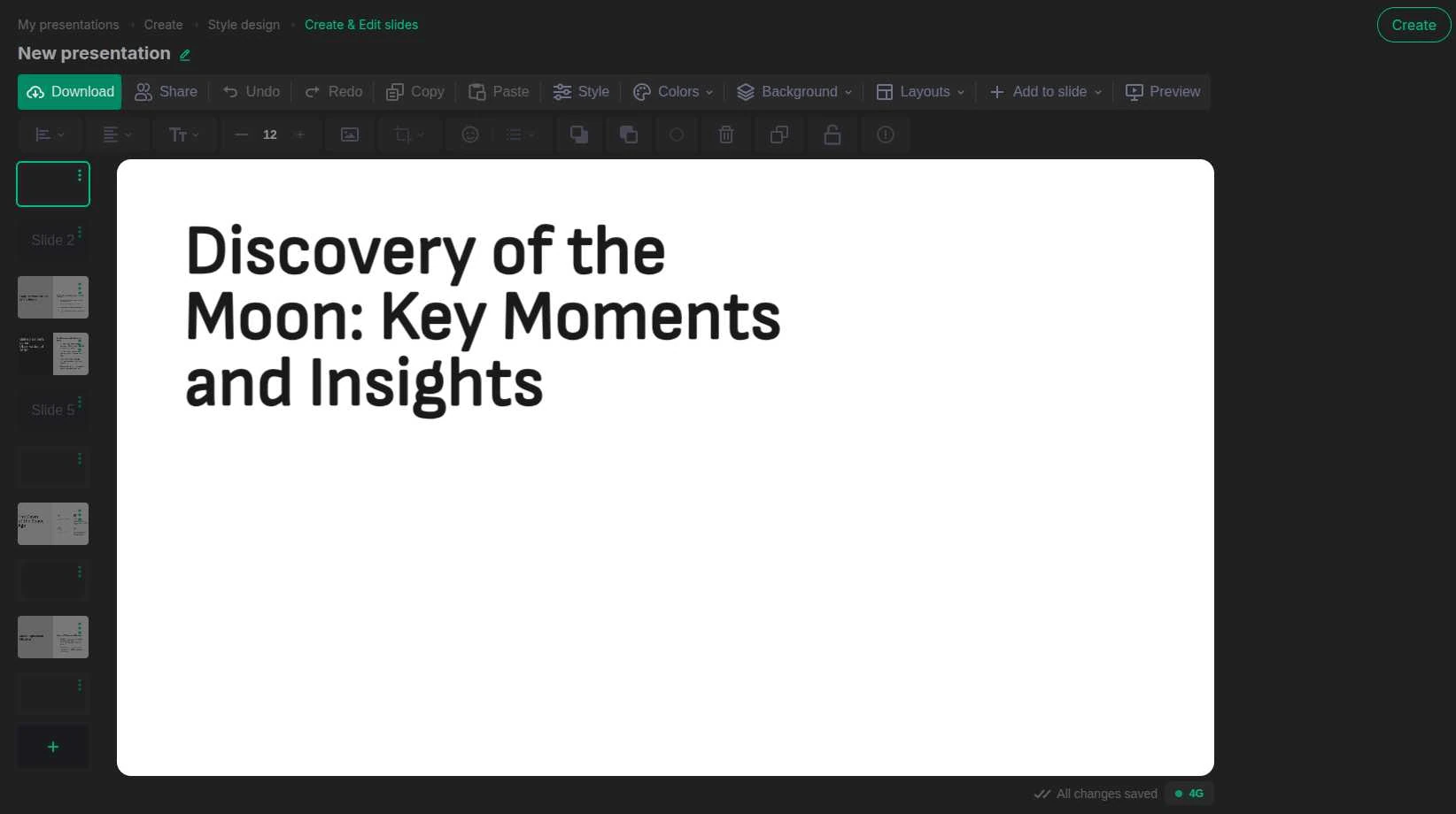 Professional AI Presentation Editor