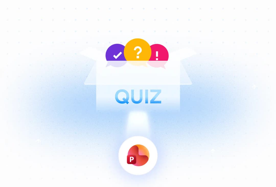 Instant quiz creation from PowerPoint slides