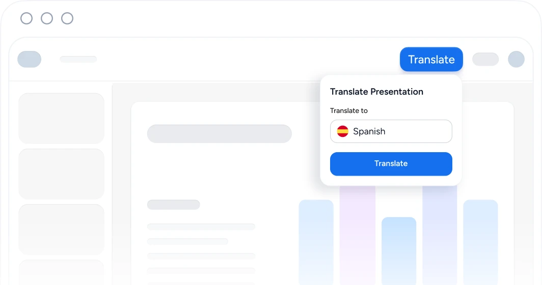 Crea diapositivas con IA y tradúcelas a cualquier idioma